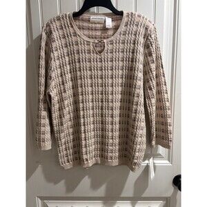 Vintage Deadstock NWT Alfred Dunner Sweater Made in USA Sz 1x